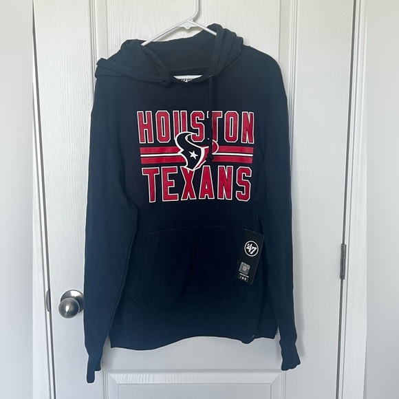 NWT Houston Texans Hoodie Sweatshirt Pullover Navy Blue NFL Football Size Medium - Picture 2 of 6